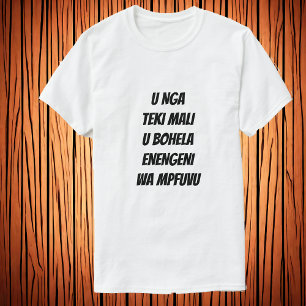 T-shirt Ne pas cravate d'argent dans la jambe de l'hippopo