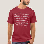 T-shirt ne pas demander<br><div class="desc">plaidoirie du 5e</div>
