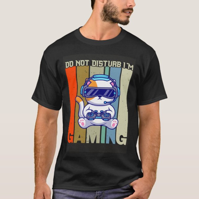 T-shirt Ne pas déranger Je suis Jeu (Devant)