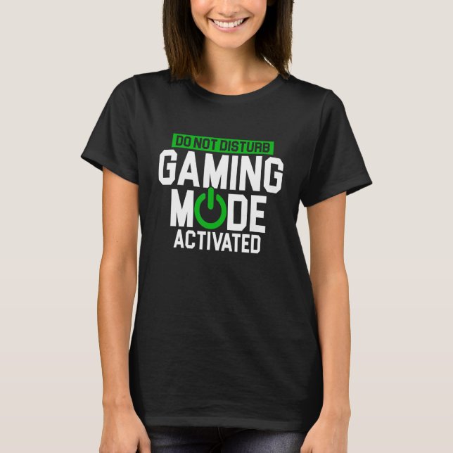 T-shirt Ne pas déranger le mode de jeu Activé contrôleur V (Devant)