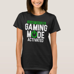 T-shirt Ne pas déranger le mode de jeu Activé contrôleur V