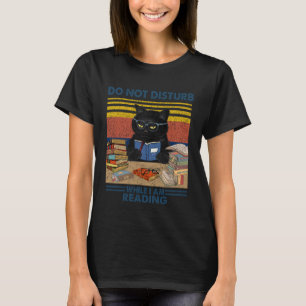 T-shirt Ne pas déranger quand je lis un livre Verre Noir