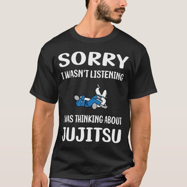 T-shirt Ne Pas Écouter Jujitsu Ju Jitsu Jiujitsu Jiu Jitsu (Devant)