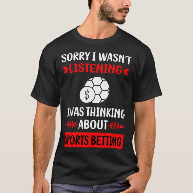 T-shirt Ne pas écouter les paris sportifs (Devant)