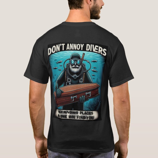 T-shirt ne pas ennuyer les plongeurs (Dos)