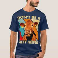 Ne pas être salé Heifer vaches amant vintage ferme
