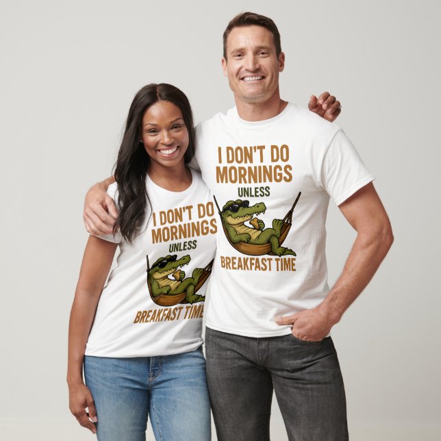 T-shirt Ne pas faire le matin petit déjeuner Croc (Unisexe)