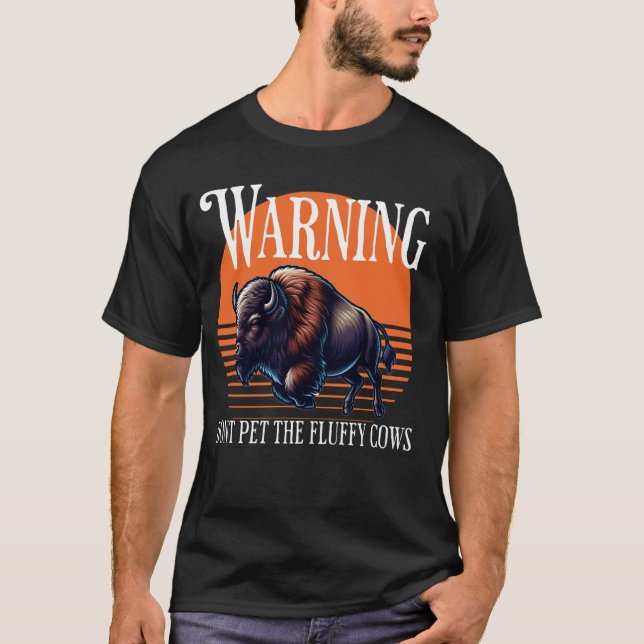 T-shirt Ne pas familiariser avec les vaches bouffonnantes  (Devant)