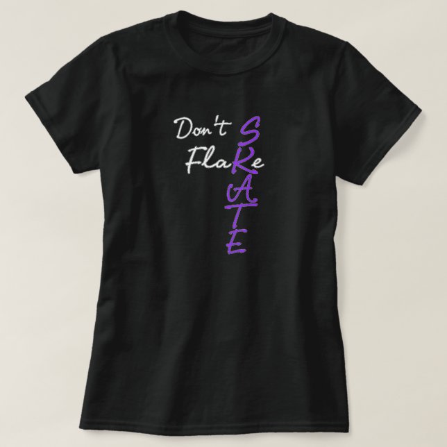 T-shirt Ne pas Flake Skate (Design devant)