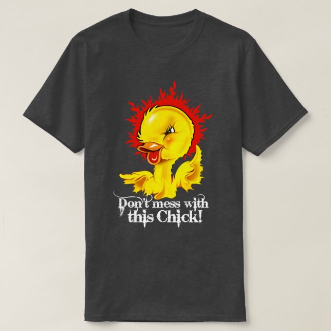T-shirt Ne pas gâcher avec ce poussin (Design devant)