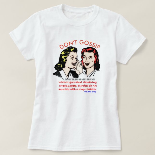 T-SHIRT NE PAS GOSSIER (Design devant)