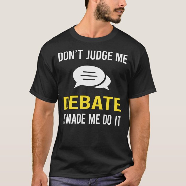 T-shirt Ne pas juger le débat (Devant)