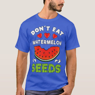 T-shirt Ne pas manger de graines de pastèque Grossesse drô