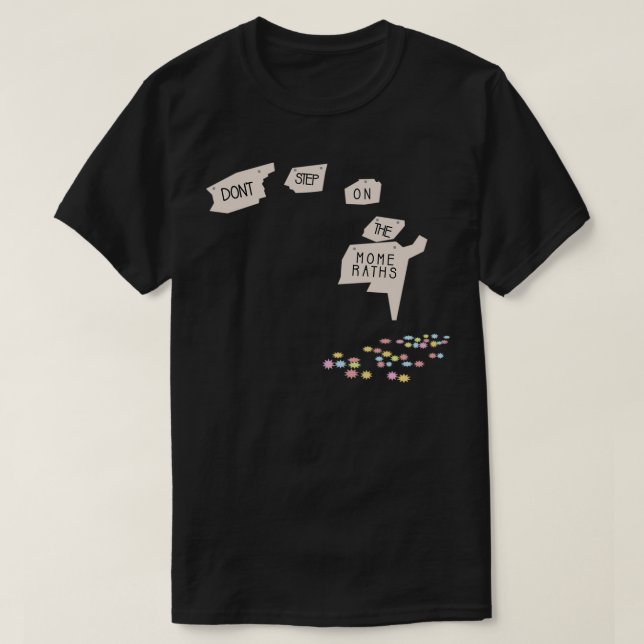 T-shirt Ne pas marcher sur les chiffres de la mome (Design devant)