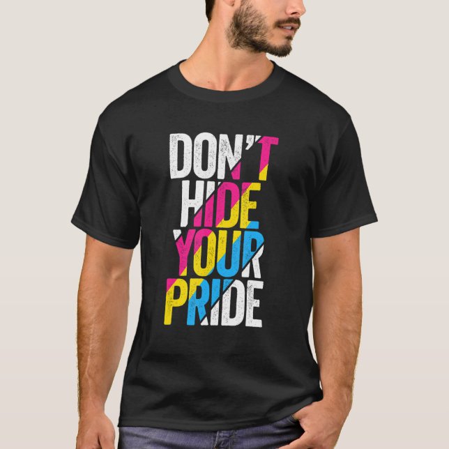 T-shirt Ne pas masquer votre marque de fidélité Pansexual  (Devant)