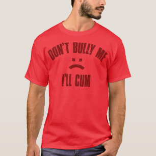 T-shirt Ne pas me Buller Ill Maroon Texte Vintage