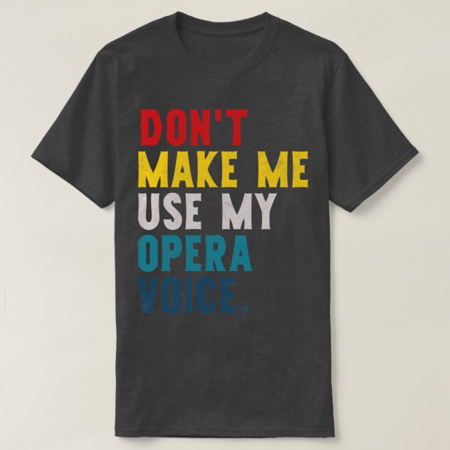 T-shirt Ne pas me faire utiliser ma voix (Design devant)