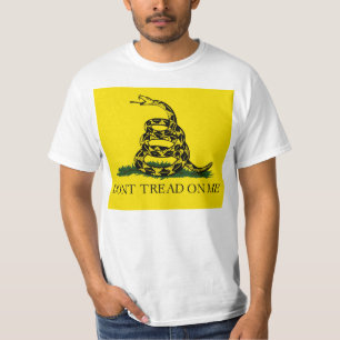 T-shirt Ne pas me taper sur le drapeau de Gadsden