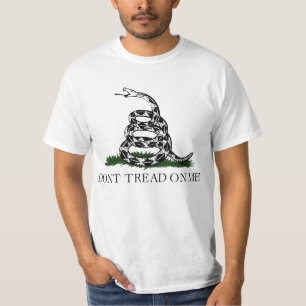 T-shirt Ne pas me taper sur le drapeau de Gadsden