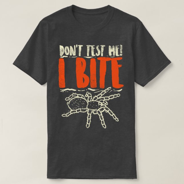 T-shirt Ne pas me tester Je me mite (Design devant)