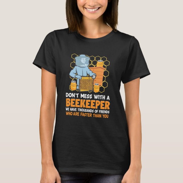 T-shirt Ne Pas Miser Avec Un Abeignon (Devant)