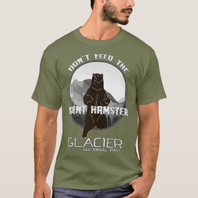 T-shirt Ne pas nourrir le parc national du hamster géant B (Devant)