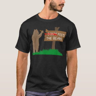 T-shirt Ne pas nourrir les ours drôle Camping