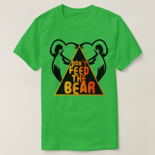 T-shirt Ne pas nourrir l'ours Triblend (Design devant)