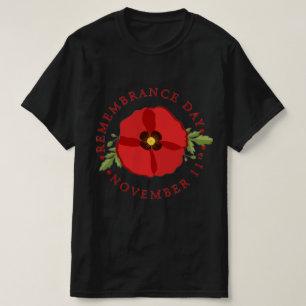 T-shirt Ne pas oublier le jour du Souvenir