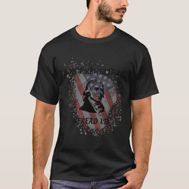 T-shirt Ne pas réécrire (Devant)