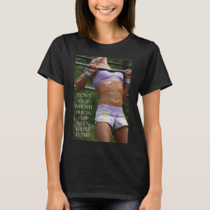 T-shirt Ne pas s'arrêter - Exercice de musculation Motivat