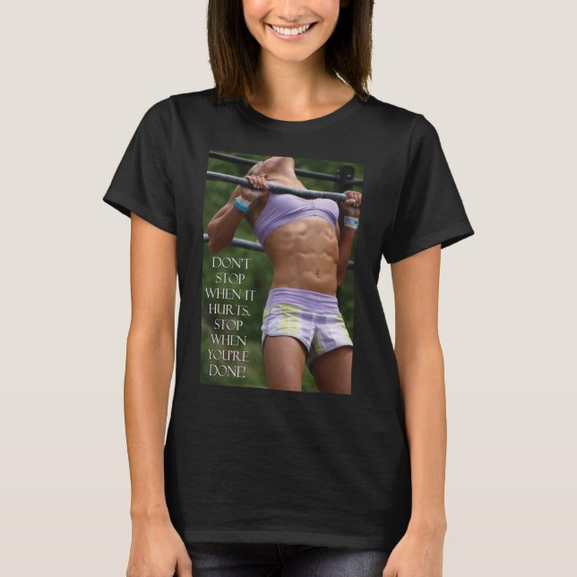 T-shirt Ne pas s'arrêter - Exercice de musculation Motivat (Devant)