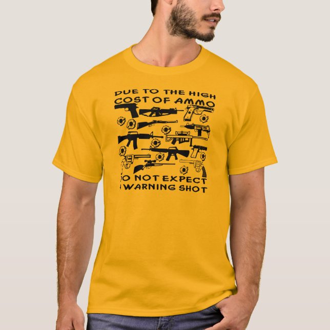 T-shirt Ne Pas S'Attendre À Une Capture D'Avertissement (Devant)