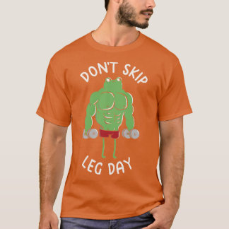 T-shirt Ne pas sauter Jour de la Jambe Drôle Grenouille pa
