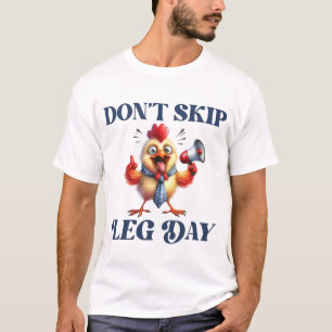 T-shirt Ne pas sauter la chemise de poulet drôle de la jou
