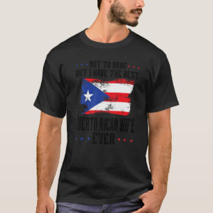 T-shirt ne pas se vanter la femme de Porto Rico Porto Rico