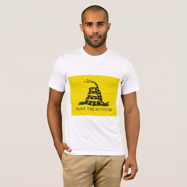 T-shirt Ne pas taper sur le drapeau de Me Gadsden (Devant entier)
