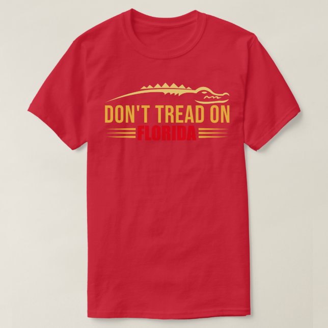 T-shirt Ne Pas Tourner Sur L'Alligator Florida (Design devant)