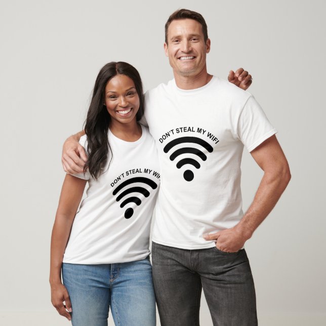 T-shirt Ne pas voler mon couple Wifi (Unisexe)