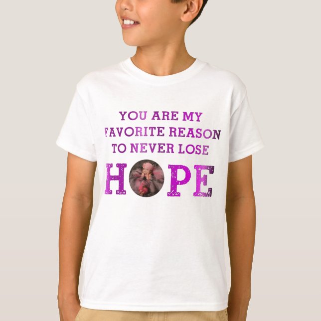 T-shirt Ne perdez jamais l'espoir - Brynlee (Devant)
