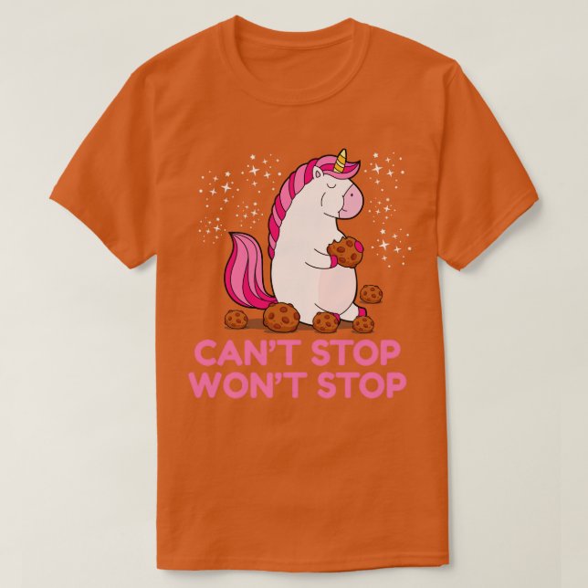 T-shirt Ne peut pas arrêter Ne doit pas s'arrêter 2 (Design devant)