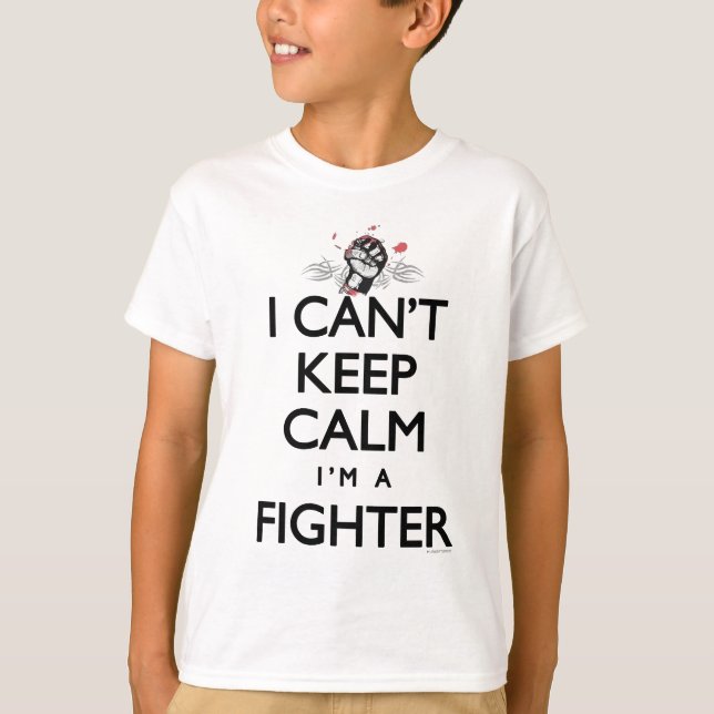 T-shirt Ne peut pas garder le combattant calme de MIXED (Devant)