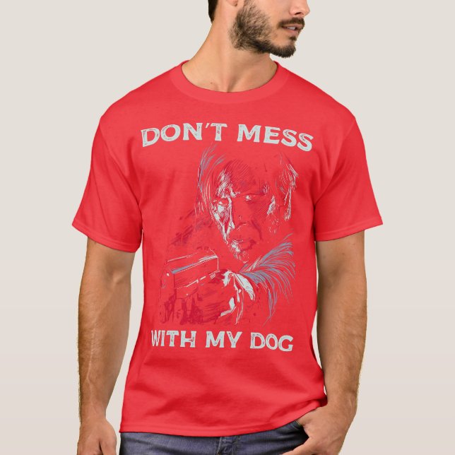 T-shirt Ne pique pas avec mon chien (Devant)