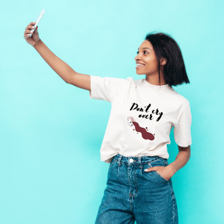 T-shirt Ne pleure pas sur le maillot de café Spill