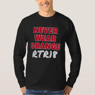 T-shirt Ne Portez Jamais Orange Rtr18 La Marée Est Crimson