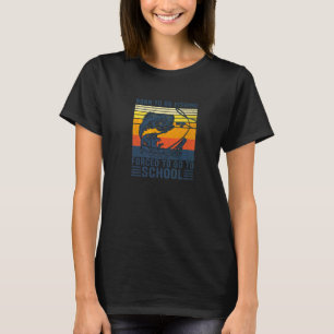 T-shirt Né pour aller pêcher le bar poisson pêcheur garçon