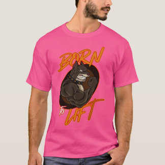 T-shirt Né Pour Ascenseur Fitness Sport Poids