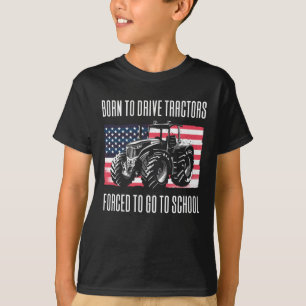 T-shirt Né Pour Conduire Des Tracteurs