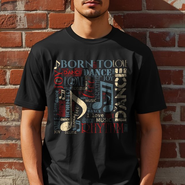 T-shirt Né pour danser Blue ID277 (Créateur téléchargé)