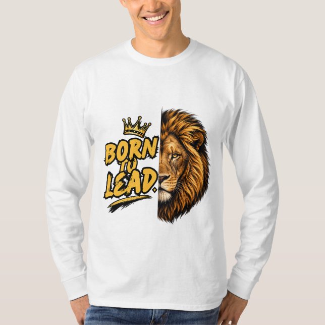 T-shirt né pour diriger Lion (Devant)